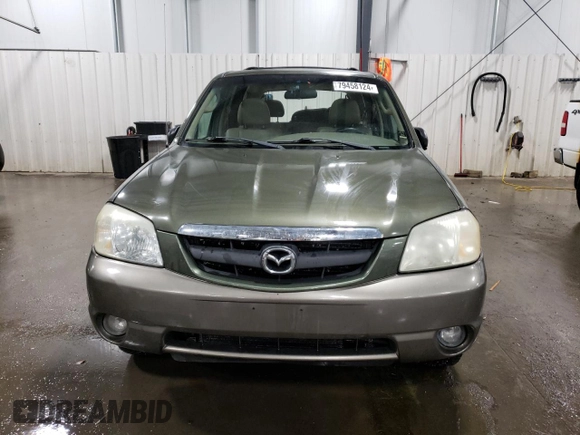 2002 Mazda Tribute LX with VIN 4F2CU08192KM29966, listed as a Copart auction lot 79458124 with 186,406 mi miles and Salvage Title. Bid and sale history available at carsss.com. Image 5.