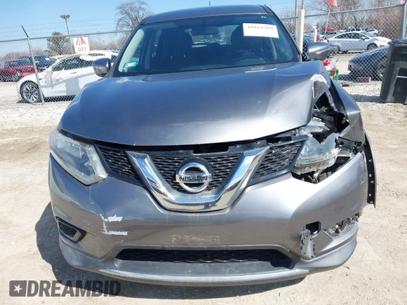 2015 Nissan Rogue S with VIN KNMAT2MVXFP527878, listed as a IAAI auction lot 41864389 with 87,305 mi miles and . Bid and sale history available at DreamBid. Image 6.