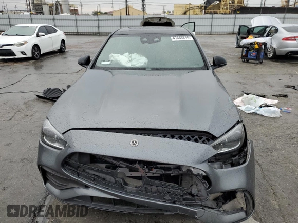 2024 Mercedes-Benz C 300 with VIN W1KAF4GB3RR186116, listed as a Copart auction lot 47445815 with Not provided miles and Salvage title. Bid and sale history available at DreamBid. Image 5.