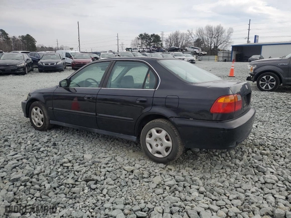 1999 Honda Civic EX with VIN 1HGEJ8641XL056616, listed as a Copart auction lot 45352295 with 162,291 mi miles and Salvage Title. Bid and sale history available at carsss.com. Image 2.