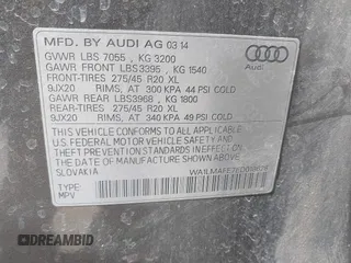 2014 Audi Q7 Premium Plus z VIN WA1LMAFE7ED018628, wystawiony jako IAAI lot #41955702 z przebiegiem 134 641 mil mil oraz . Historia ofert i sprzedaży dostępna na DreamBid. Obrazek 9.