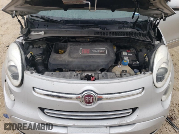 2014 FIAT 500L Lounge with VIN ZFBCFACH9EZ017436, listed as a Copart auction lot 42578185 with 134,621 mi miles and Salvage Title. Bid and sale history available at DreamBid. Image 12.