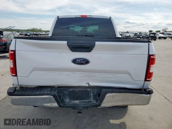 2020 Ford F-150 XL with VIN 1FTEW1C40LKD37723, listed as a Copart auction lot 50827915 with 114,384 mi miles and Salvage Title. Bid and sale history available at carsss.com. Image 6.