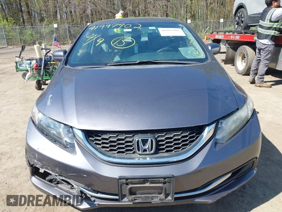 2014 Honda Civic Sedan LX with VIN 19XFB2F5XEE246121, listed as a IAAI auction lot 41997902 with 134,684 mi miles. Bid and sale history available at carsss.com. Image 12.