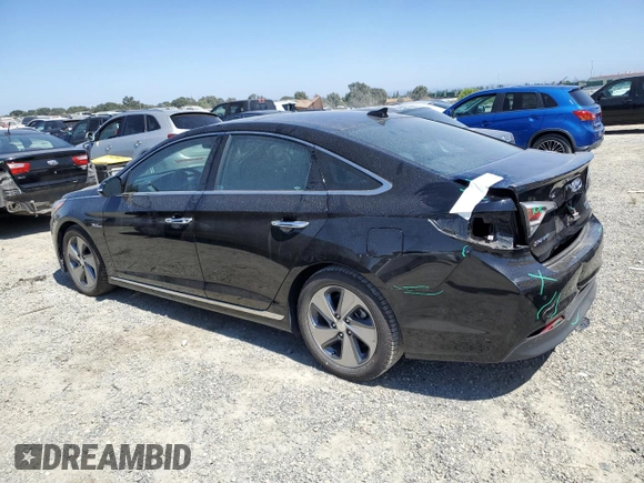 2017 Hyundai Sonata Hybrid Limited with VIN KMHE34L14HA046991, listed as a Copart auction lot 65815373 with 95,854 mi miles. Bid and sale history available at carsss.com. Image 2.