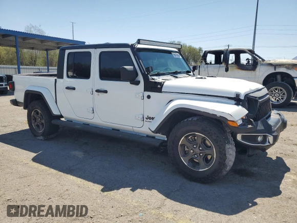 2021 Jeep Gladiator Sport S with VIN 1C6JJTAM4ML553444, listed as a Copart auction lot 60475695 with 40,702 mi miles and Salvage title. Bid and sale history available at DreamBid. Image 4.