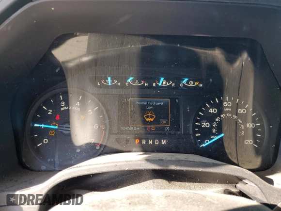2020 Ford F-150 XL with VIN 1FTEW1CPXLKD42809, listed as a Copart auction lot 87208204 with 104,049 mi miles and Salvage Title. Bid and sale history available at carsss.com. Image 9.