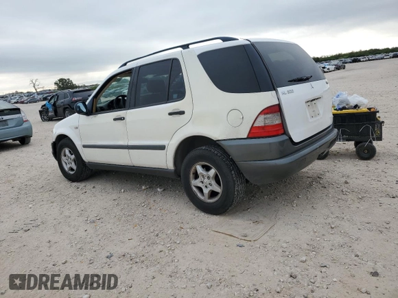 1999 Mercedes-Benz M-Class with VIN 4JGAB54E6XA112237, listed as a Copart auction lot 80163624 with 224,995 mi miles and Salvage Title. Bid and sale history available at carsss.com. Image 2.