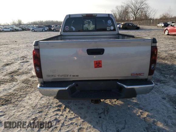 2004 GMC Canyon SLE Z71 with VIN 1GTDT196148129992, listed as a Copart auction lot 86864254 with 0 mi miles and Salvage Title. Bid and sale history available at carsss.com. Image 6.