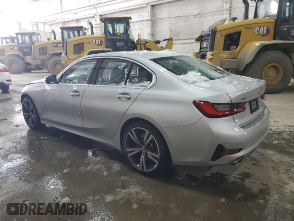 2020 BMW 3 Series 330i xDrive with VIN WBA5R7C00LFH77098, listed as a Copart auction lot 44595615 with 84,446 mi miles and Salvage Title. Bid and sale history available at DreamBid. Image 2.