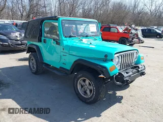 1997 Jeep Wrangler Sport with VIN 1J4FY19S2VP423426, listed as a IAAI auction lot 41734992 with 164,706 mi miles. Bid and sale history available at carsss.com. Image 1.