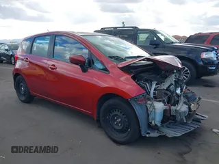 2016 Nissan Note S z VIN 3N1CE2CP1GL386513, wystawiony jako IAAI lot #41582213 z przebiegiem 109 293 mil mil oraz . Historia ofert i sprzedaży dostępna na DreamBid. Obrazek 1.