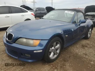 2000 BMW Z3 2.5L with VIN WBACH9348YLM92485, listed as a Copart auction lot 72951904 with 90,183 mi miles and Salvage Title. Bid and sale history available at carsss.com. Image 1.