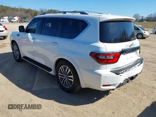 2022 Nissan Armada SL with VIN JN8AY2BC6N9162660, listed as a IAAI auction lot 41651101 with 35,726 mi miles. Bid and sale history available at carsss.com. Image 3.