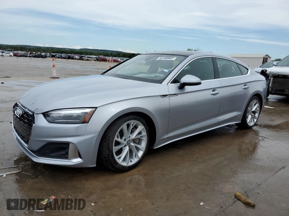 2020 Audi A5 Sportback Premium with VIN WAUANCF59LA008782, listed as a Copart auction lot 58103303 with 72,447 mi miles. Bid and sale history available at carsss.com. Image 1.
