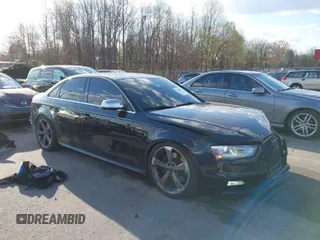 2015 Audi S4 Premium Plus with VIN WAUBGAFL7FA021844, listed as a IAAI auction lot 41814668 with 129,592 mi miles. Bid and sale history available at carsss.com. Image 1.