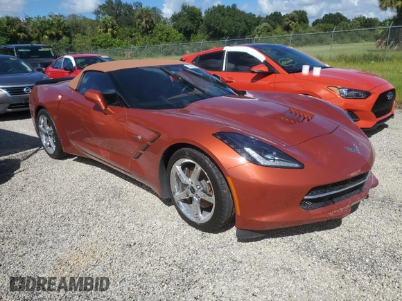 2015 Chevrolet Corvette 3LT with VIN 1G1YF3D73F5124116, listed as a Copart auction lot 73741374 with 0 mi miles and Non Repairable. Bid and sale history available at carsss.com. Image 4.