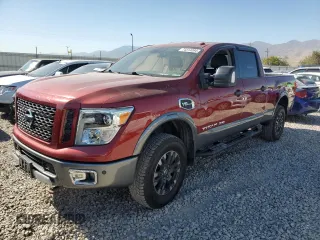 2017 Nissan Titan XD PRO-4X with VIN 1N6AA1F46HN529031, listed as a Copart auction lot 74314094 with 0 mi miles and Salvage Title. Bid and sale history available at carsss.com. Image 1.