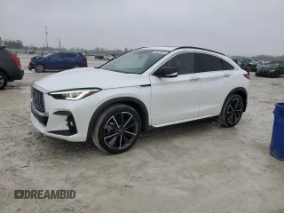 2023 Infiniti QX55 Essential with VIN 3PCAJ5KR6PF116065, listed as a Copart auction lot 89245465 with 12,613 mi miles and Salvage Title. Bid and sale history available at DreamBid. Image 1.