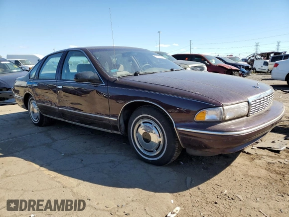1995 Chevrolet Caprice z VIN 1G1BL52W3SR150934, wystawiony jako Copart lot #75098494 z przebiegiem 73 721 mil mil oraz Czysty tytuł • Clean title. Historia ofert i sprzedaży dostępna na DreamBid. Obrazek 4.