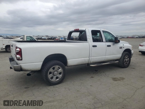 2007 Dodge Ram 2500 SLT with VIN 3D7KS28C77G704253, listed as a Copart auction lot 47828425 with 238,576 mi miles and Salvage Title. Bid and sale history available at carsss.com. Image 3.
