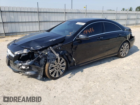 2018 Mercedes-Benz CLA 250 with VIN WDDSJ4GBXJN543287, listed as a Copart auction lot 63378303 with 69,486 mi miles and . Bid and sale history available at DreamBid. Image 1.