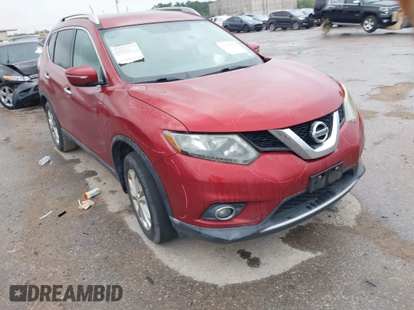 2015 Nissan Rogue SV with VIN 5N1AT2ML2FC813922, listed as a IAAI auction lot 42070058 with 177,592 mi miles and . Bid and sale history available at carsss.com. Image 1.
