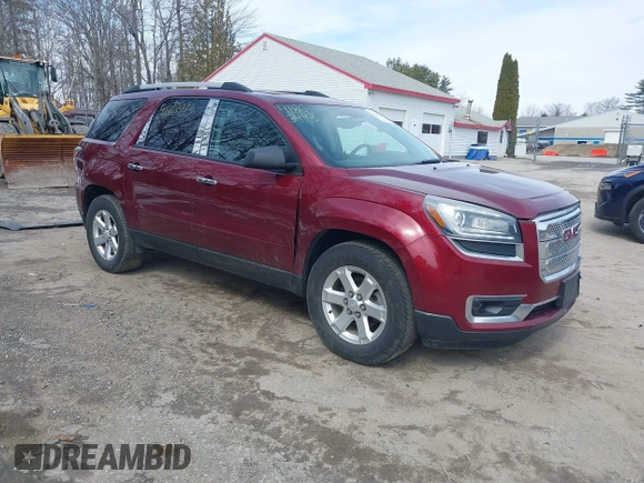 2015 GMC Acadia SLE with VIN 1GKKVPKD0FJ341201, listed as a IAAI auction lot 41863443 with 113,504 mi miles. Bid and sale history available at carsss.com. Image 1.