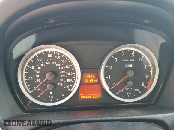 2012 BMW M3 с VIN WBSKG9C50CE798113, выставлен на аукционе Copart как лот 60542585 с пробегом 103 449 миль миль и Списание • Salvage title. История ставок и продаж доступна на DreamBid. Изображение 9.