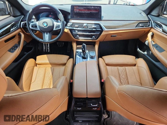 2022 BMW 5 Series 540i xDrive with VIN WBA73BJ06NWX52108, listed as a Copart auction lot 58770025 with 29,719 mi miles and Salvage title. Bid and sale history available at DreamBid. Image 8.
