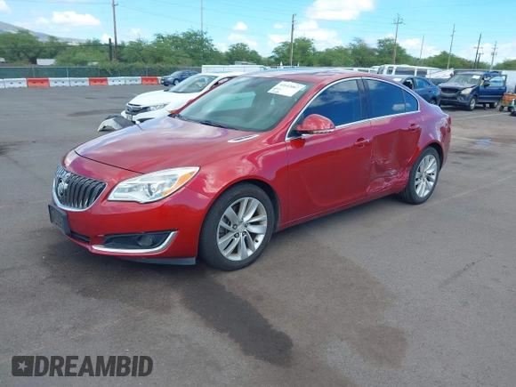 2015 Buick Regal with VIN 2G4GK5EX0F9107443, listed as a IAAI auction lot 41643067 with 77,788 mi miles. Bid and sale history available at carsss.com. Image 2.