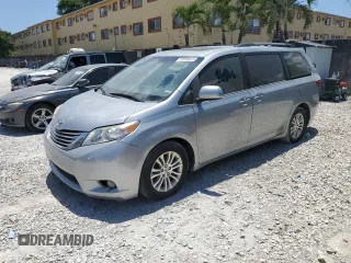 2015 Toyota Sienna XLE с VIN 5TDYK3DC3FS631916, выставлен на аукционе Copart как лот 57876815 с пробегом Не указан миль и Чистый • Clean title. История ставок и продаж доступна на DreamBid. Изображение 1.