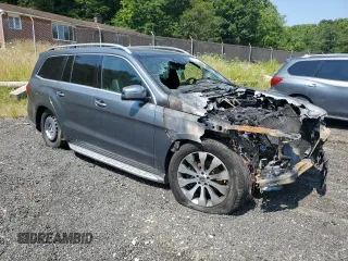 2017 Mercedes-Benz GLS 450 with VIN 4JGDF6EE5HA909795, listed as a Copart auction lot 61713184 with Not Provided miles and Salvage Title. Bid and sale history available at DreamBid. Image 4.