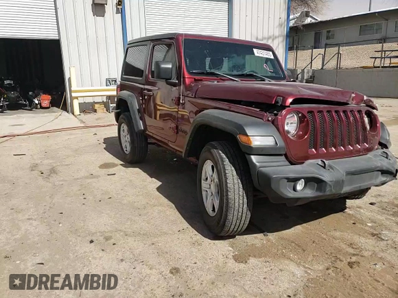 2021 Jeep Wrangler Sport S with VIN 1C4HJXAG8MW817482, listed as a Copart auction lot 47431485 with 29,775 mi miles and Salvage Title. Bid and sale history available at DreamBid. Image 12.