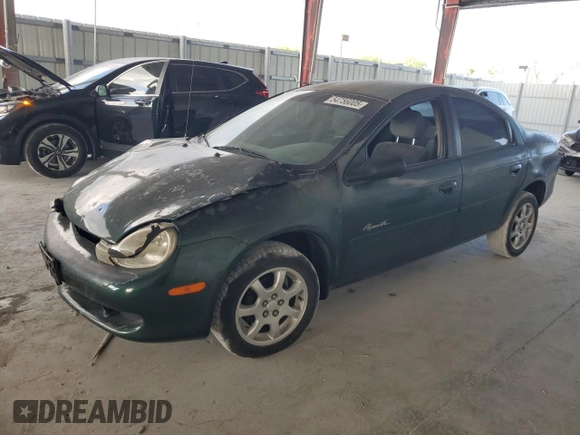 2000 Plymouth Neon Highline z VIN 1P3ES46CXYD631884, wystawiony jako Copart lot #54756005 z przebiegiem 179 533 mil mil oraz Szkoda całkowita • Salvage title. Historia ofert i sprzedaży dostępna na DreamBid. Obrazek 1.