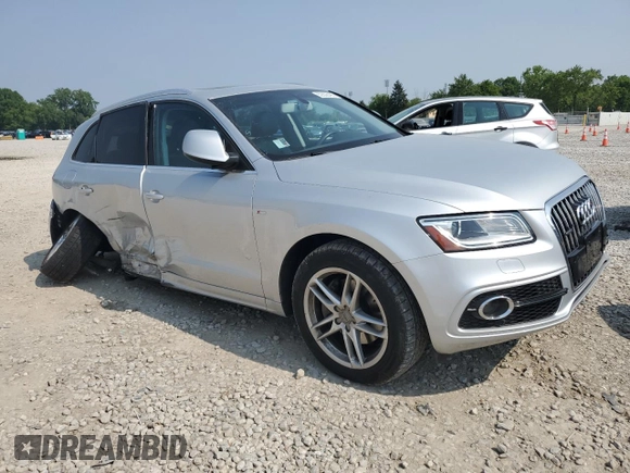 2014 Audi Q5 Premium Plus with VIN WA1DGAFP5EA078423, listed as a Copart auction lot 59508495 with 90,617 mi miles and Salvage title. Bid and sale history available at DreamBid. Image 4.