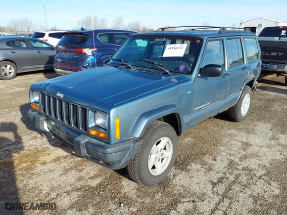1999 Jeep Cherokee Sport with VIN 1J4FT68S7XL515932, listed as a IAAI auction lot 41846642 with 162,575 mi miles. Bid and sale history available at carsss.com. Image 18.
