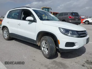 2016 Volkswagen Tiguan S with VIN WVGBV7AX5GW600479, listed as a IAAI auction lot 41828028 with 131,910 mi miles and . Bid and sale history available at DreamBid. Image 1.