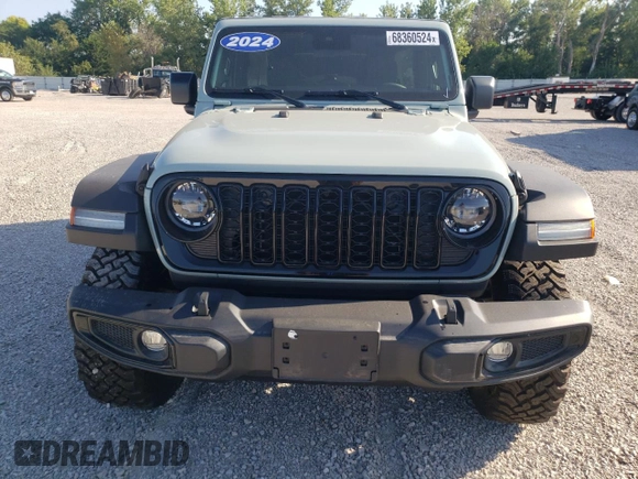 2024 Jeep Wrangler Sport S с VIN 1C4PJXDG6RW267276, выставлен на аукционе Copart как лот 68360524 с пробегом Не указан миль и Списание • Salvage title. История ставок и продаж доступна на DreamBid. Изображение 5.