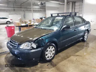 1998 Honda Civic LX z VIN 2HGEJ6673WH587844, wystawiony jako Copart lot #53512155 z przebiegiem 163 436 mil mil oraz Szkoda całkowita • Salvage title. Historia ofert i sprzedaży dostępna na DreamBid. Obrazek 1.