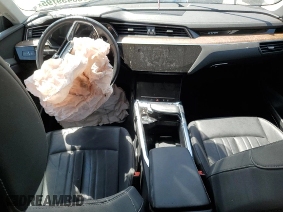 2019 Audi e-tron Premium Plus with VIN WA1LAAGE2KB024948, listed as a Copart auction lot 60459195 with 57,391 mi miles and Salvage title. Bid and sale history available at DreamBid. Image 8.