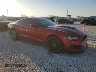 2022 Ford Mustang GT with VIN 1FA6P8CF9N5142884, listed as a Copart auction lot 51942165 with 19,694 mi miles and Salvage title. Bid and sale history available at DreamBid. Image 4.