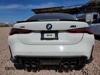 2023 BMW M4 Competition xDrive with VIN WBS43AZ05PCL79290, listed as a Copart auction lot 46134205 with 11,966 mi miles and Salvage Title. Bid and sale history available at carsss.com. Image 6.