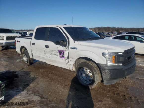 2019 Ford F-150 XL with VIN 1FTEW1EB0KKD15988, listed as a Copart auction lot 88520255 with 146,406 mi miles and Salvage Title. Bid and sale history available at carsss.com. Image 4.