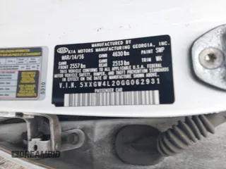 2016 Kia Optima SX Turbo с VIN 5XXGW4L20GG062931, выставлен на аукционе IAAI как лот 42430311 с пробегом 119 877 миль миль и . История ставок и продаж доступна на DreamBid. Изображение 9.
