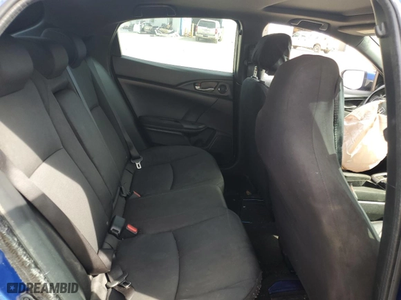 2018 Honda Civic Hatchback EX with VIN SHHFK7H51JU220987, listed as a Copart auction lot 46277825 with 0 mi miles and Salvage Title. Bid and sale history available at carsss.com. Image 10.