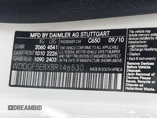 2011 Mercedes-Benz C 300 Sport с VIN WDDGF5EBXBR146530, выставлен на аукционе IAAI как лот 40389541 с пробегом 108 831 миль миль и . История ставок и продаж доступна на DreamBid. Изображение 9.