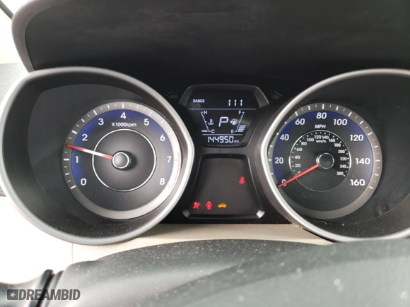2014 Hyundai Elantra SE with VIN KMHDH4AE0EU215711, listed as a Copart auction lot 49680245 with 144,950 mi miles and Salvage Title. Bid and sale history available at carsss.com. Image 9.