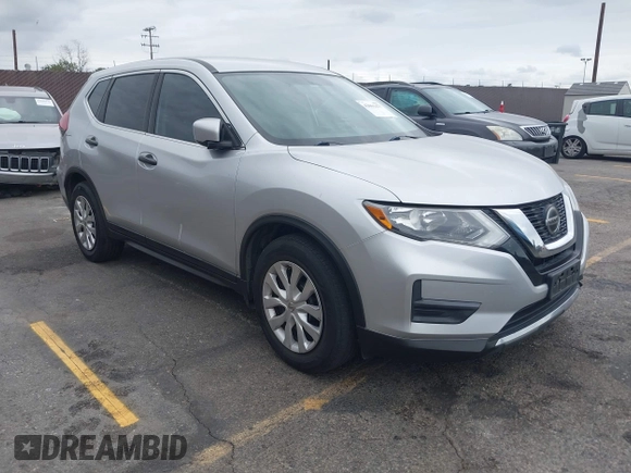 2018 Nissan Rogue S with VIN KNMAT2MT2JP605822, listed as a IAAI auction lot 42061477 with 114,808 mi miles. Bid and sale history available at carsss.com. Image 1.