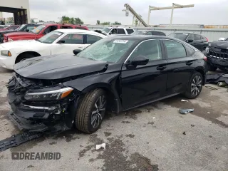 2024 Honda Civic EX-L z VIN 19XFL1H78RE007551, wystawiony jako Copart lot #54549744 z przebiegiem 4508 mil mil oraz Szkoda całkowita • Salvage title. Historia ofert i sprzedaży dostępna na DreamBid. Obrazek 1.